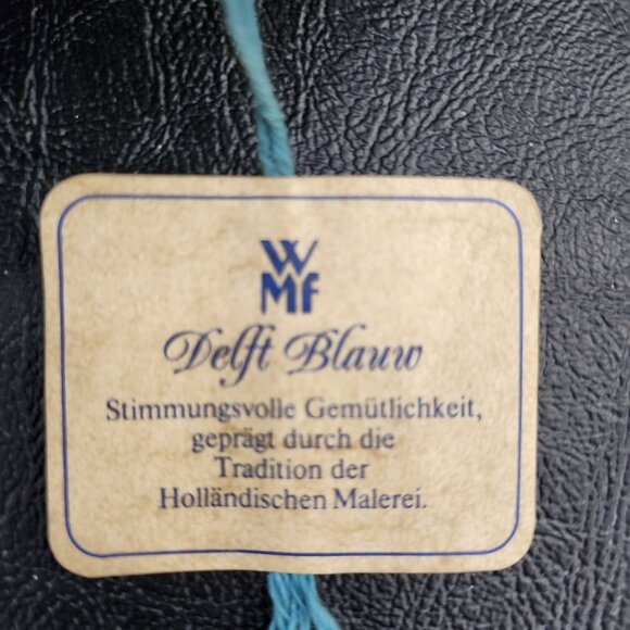 WMF Delft Blauw Windmill Pattern with Pewter Cup Candlestick Holder NWT - Picture 3 of 7